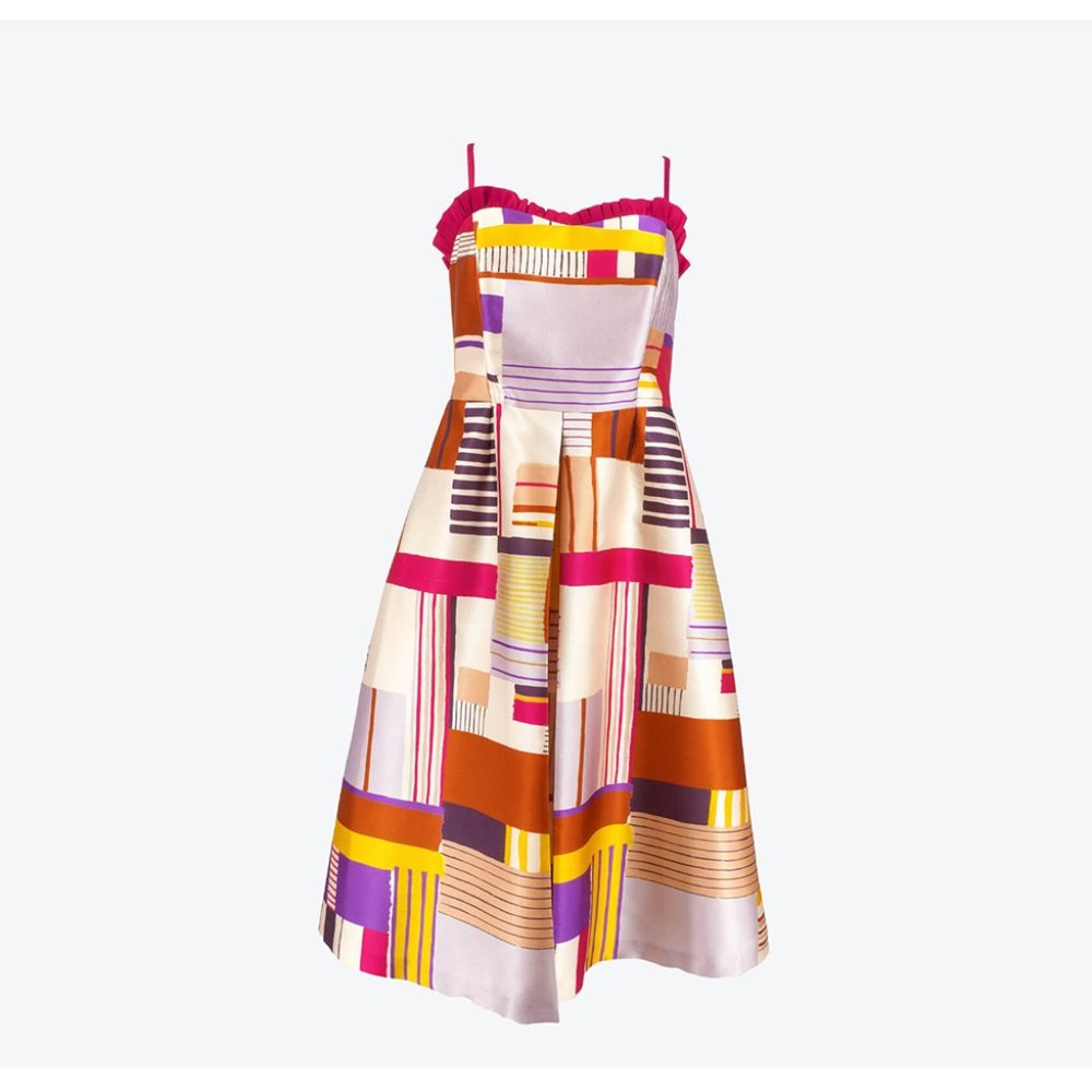 Caroline Kilkenny  Unique Multicolor Party Dress